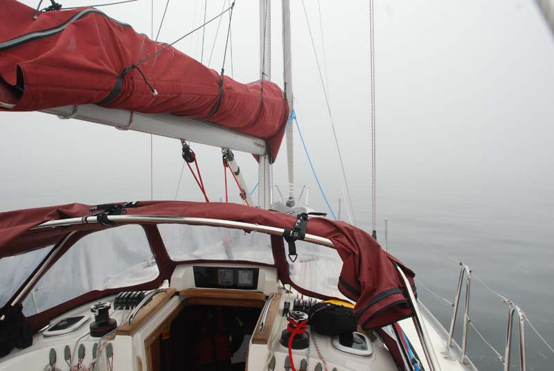 Nebel im Havøysund 